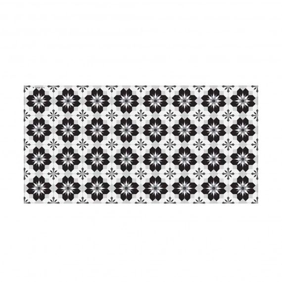 Dessous de plat en mdf noir blanc gris