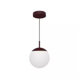Lampe connectée Mooon en Verre, Aluminium – Couleur Rouge – 25 x 25 x 25 cm – Designer Tristan Lohner