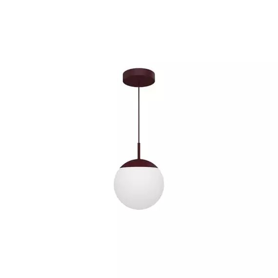 Lampe connectée Mooon en Verre, Aluminium – Couleur Rouge – 25 x 25 x 25 cm – Designer Tristan Lohner