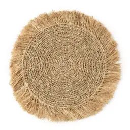 Set de table en herbes de mer et raffia naturel