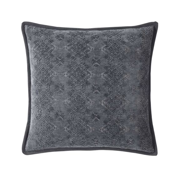 Housse de coussin Coton viscose Ardoise 45 x 45 cm