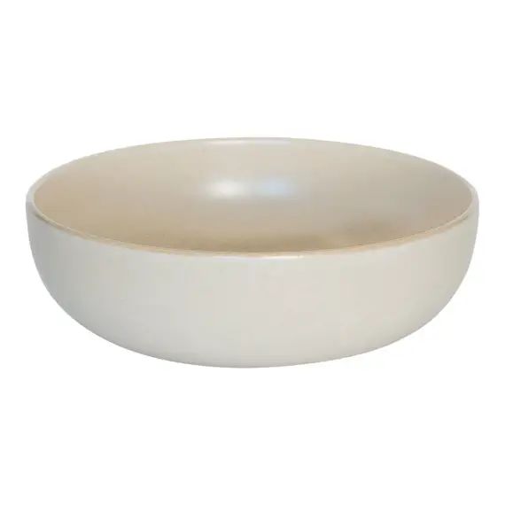Saladier   sable 26 cm en grès  beige