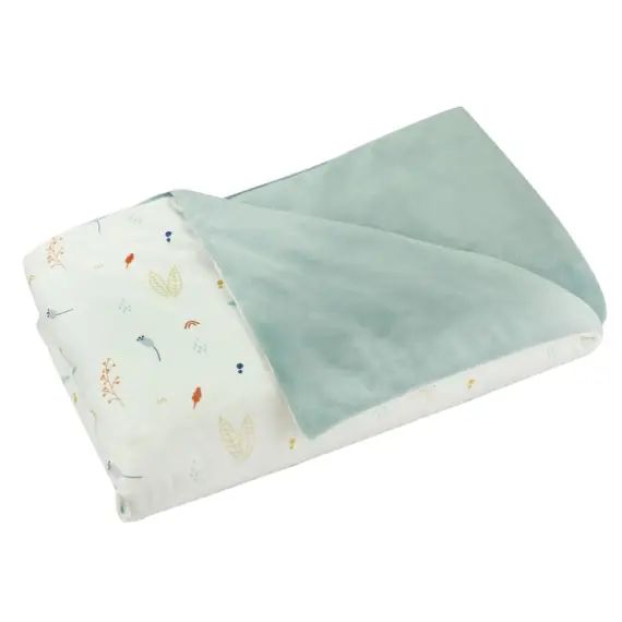 Couverture bébé  Vert sauge Velours