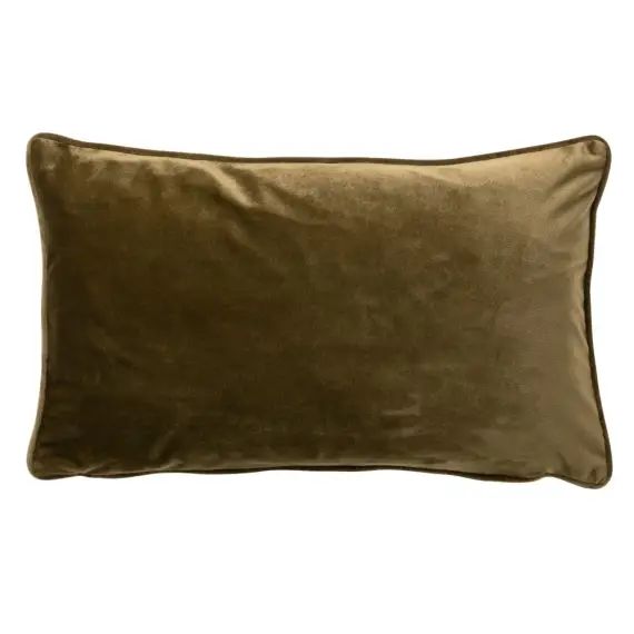 Housse de coussin vert en velours-45×45 cm uni