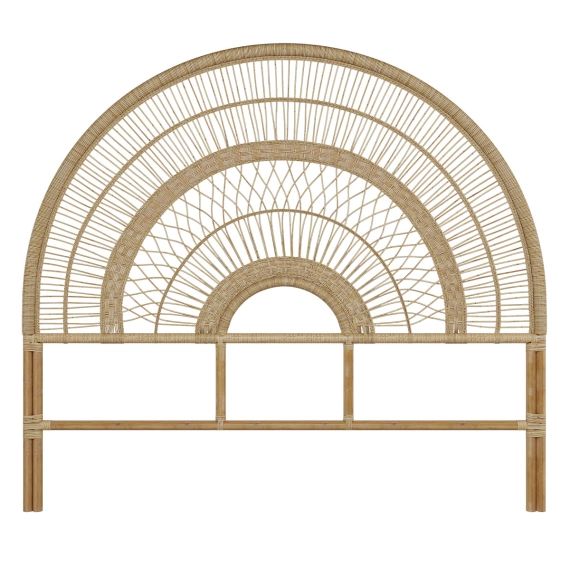 Tête de lit en rotin naturel 140 cm