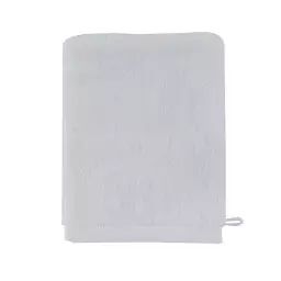 Gant de toilette en coton blanc 16×21