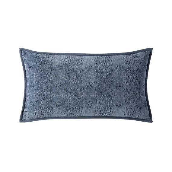 Housse de coussin Coton viscose Zinc 33 x 57 cm