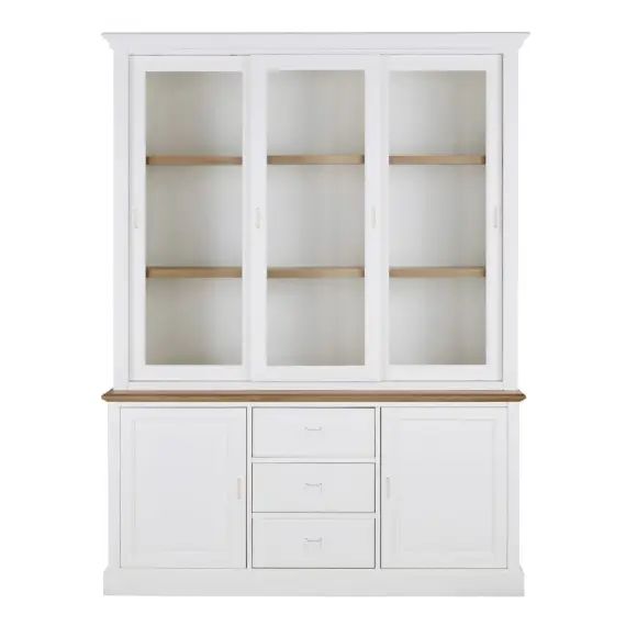 Vaisselier 3 portes blanc