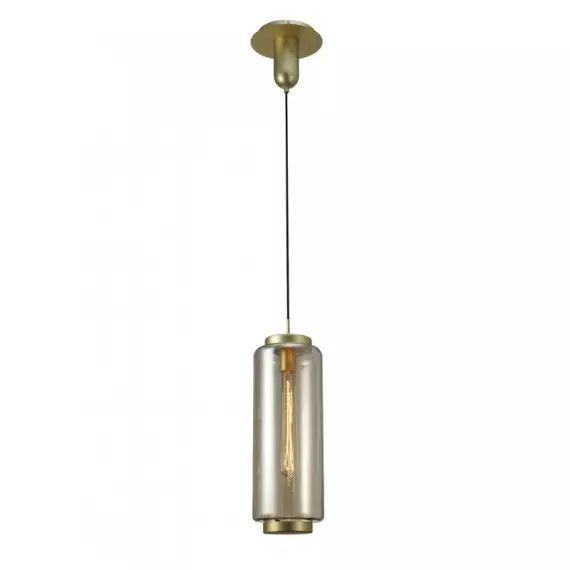 Suspension en verre bronze