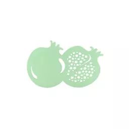 Dessous de plat Pièces rapportées en Métal – Couleur Vert – 26 x 17 x 2 cm – Designer Studio