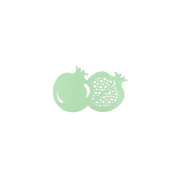 Dessous de plat Pièces rapportées en Métal – Couleur Vert – 26 x 17 x 2 cm – Designer Studio