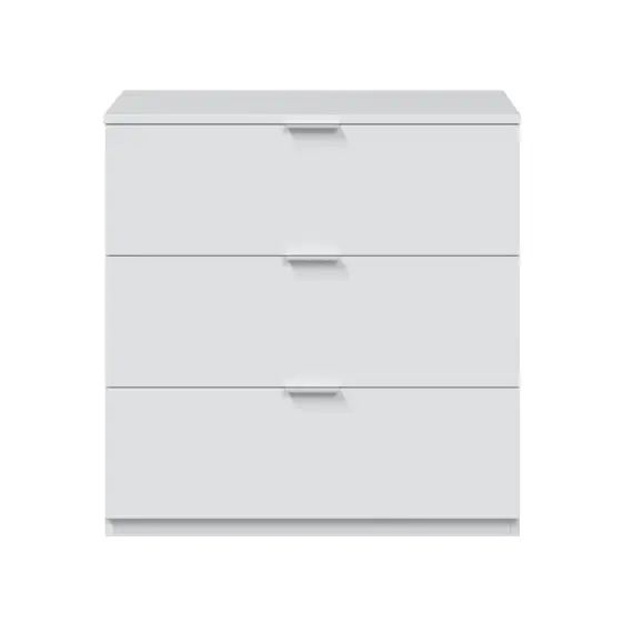 Commode 3 tiroirs blanche L77cm x H80cm