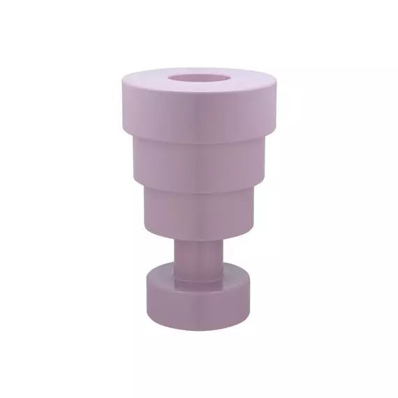 Vase  goes Sottsass en Plastique, Technopolymère thermoplastique teinté dans la masse – Couleur Rose – 51.68 x 51.68 x 48 cm – Designer Ettore Sottsass