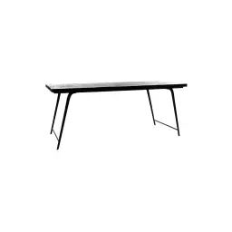 Table à manger en bois 185x86cm noir