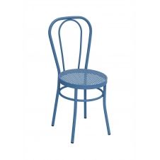 Chaise en acier bleu