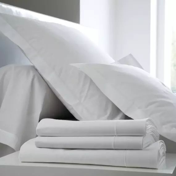 Drap housse Coton BLANC DES VOSGES