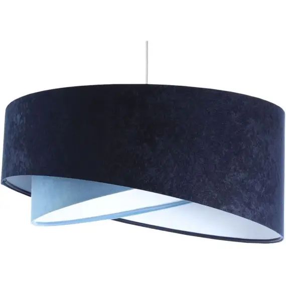 Suspension Tissu Bleu 50x50x105 cm