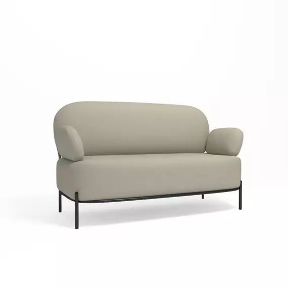 Canapé 2 places design beige Carla