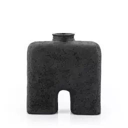 Vase en arc H32cm noir