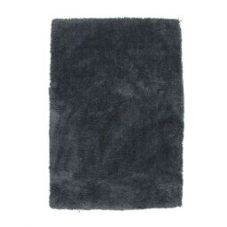 Tapis à poils longs toucher laineux bleu cendré 120×170