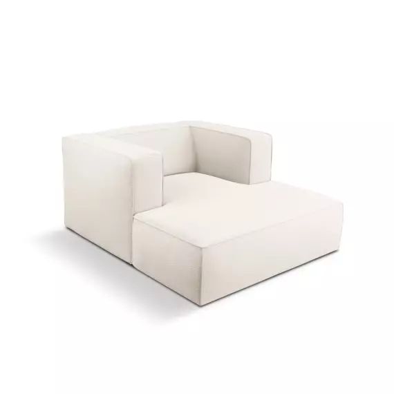 Méridien 1 place en tissu structuré beige