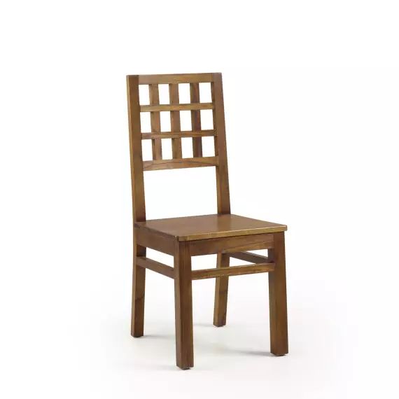 Chaise en bois marron