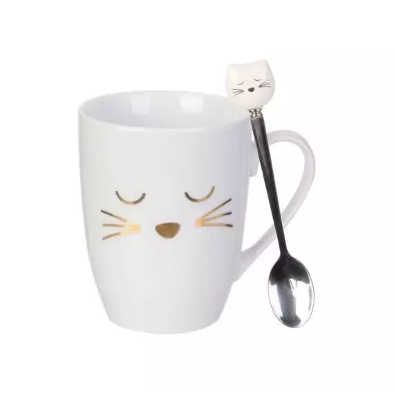 Mug LILY COOK avec cuillère chat