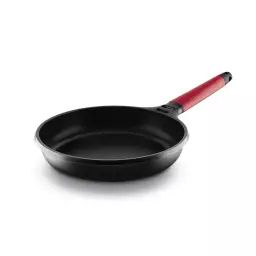 Poêle 24cm antiadhésif, fonte d’aluminium, manche amovible, tous feux