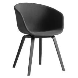 Fauteuil rembourré About a chair en Tissu, Polypropylène – Couleur Gris – 50 x 67 x 80 cm – Designer Hee Welling