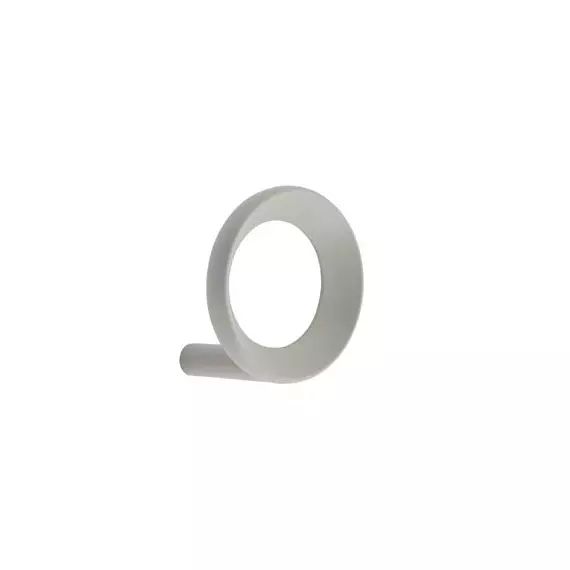 Patère Loop en Métal, Zinc – Couleur Gris – 5 x 5 x 5 cm – Designer Simon Legald