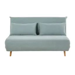 Banquette convertible 2 places vert d&rsquo;eau Nio