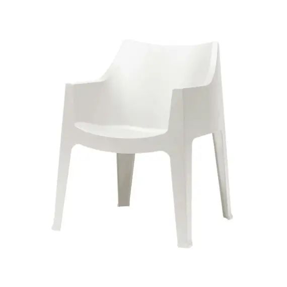 Chaise design en plastique blanc