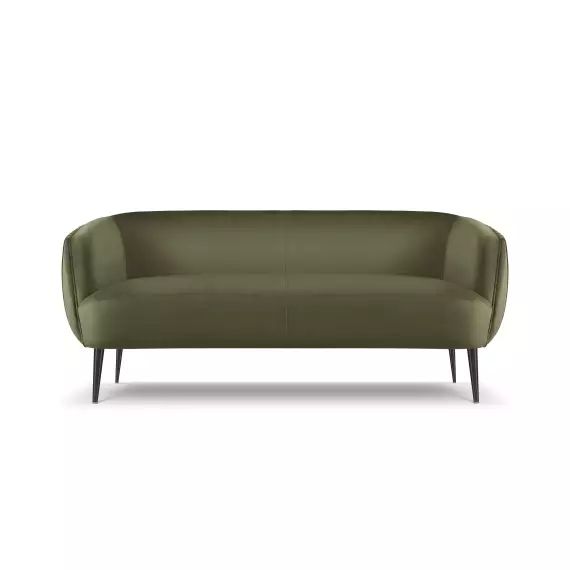 Canapé 3 places en velours vert