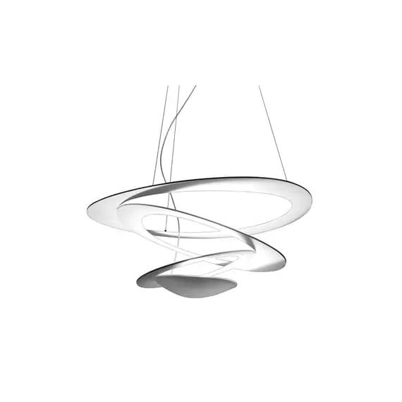 Suspension Pirce en Métal, Aluminium verni – Couleur Blanc – 68.26 x 68.26 x 36 cm – Designer Giuseppe Maurizio Scutellà