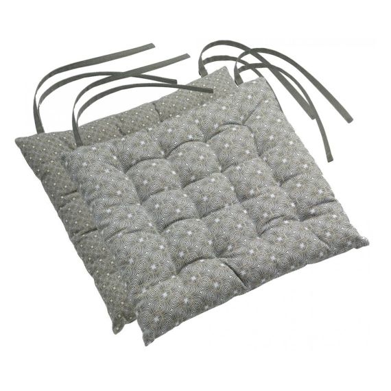 Galette de chaise Berbère en coton ficelle 38 x 38 x 3