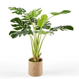 Plante artificielle en pot polyéthylène vert