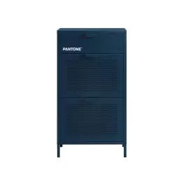 Meuble à chaussures   métal bleu nuit  3 portes