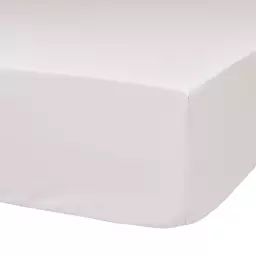 Drap housse en percale bio blanc 80 x 200 cm