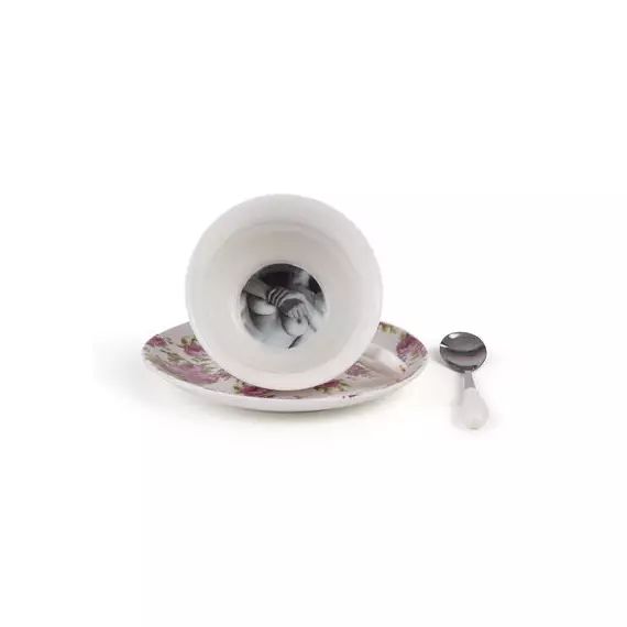 Tasse à thé Guiltless en Céramique, Porcelaine fine – Couleur Rose – 18.17 x 18.17 x 5.8 cm – Designer Lady Tarin