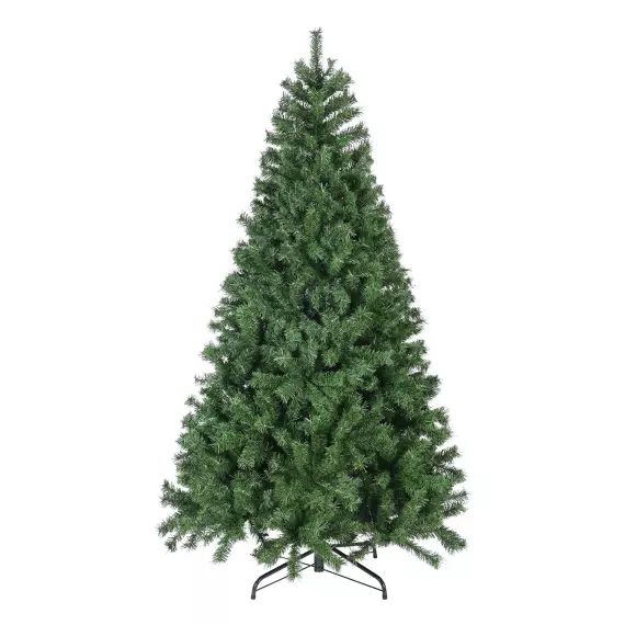 Sapin de Noël artificiel 240 cm en pvc et métal vert