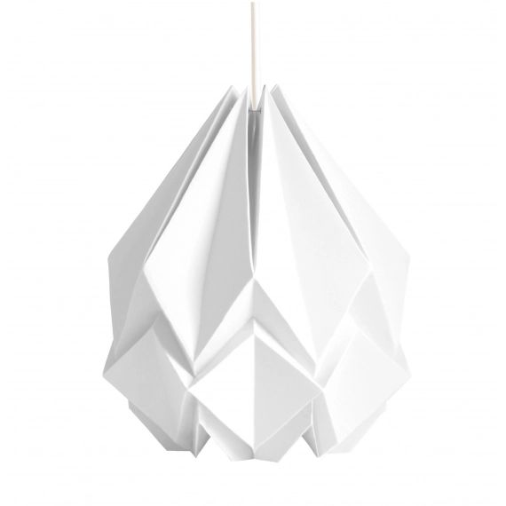 Suspension origami couleur unie en papier taille M