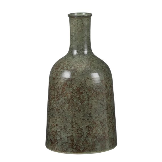 Vase en terre cuite vert H35