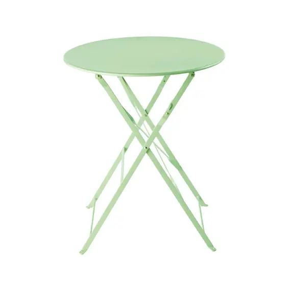 Table de jardin pliante en métal vert d&rsquo;eau D58 Guinguette