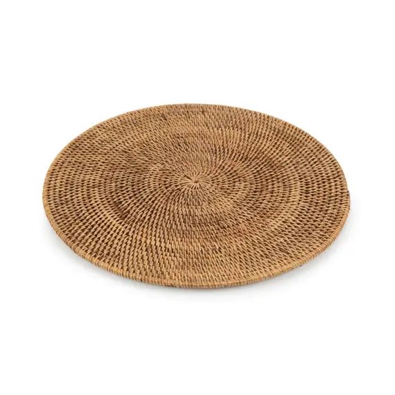 Set de table en rotin brun et naturel
