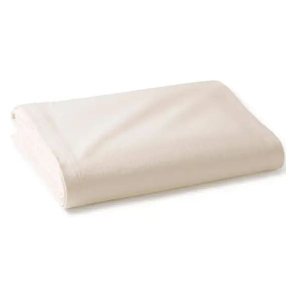 Couverture classique 240×260 beige en coton