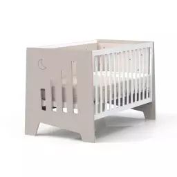 Lit bébé – bureau (2en1) 70×140 cm en beige
