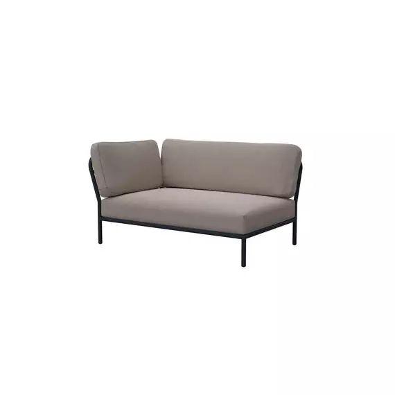 Canapé de jardin modulable Level en Tissu, Mousse polyuréthane – Couleur Beige – 140 x 112.45 x 82 cm – Designer Henrik  Pedersen