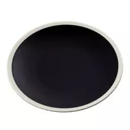 Assiette Sicilia en Céramique, Grès peint et émaillé – Couleur Noir – 18.17 x 18.17 x 18.17 cm – Designer Sarah Lavoine