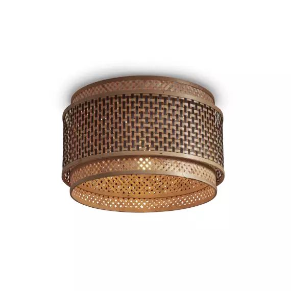 Plafonnier bambou  naturel/noir, h. 25cm