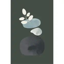 Tableau sur toile vase abstrait 45×65 cm